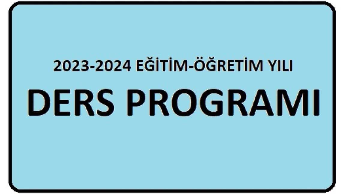 3/A Haftalık Ders Programı Çizelgesi